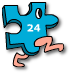 Puzzles en ligne, 24 pièces