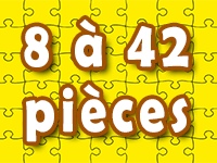 Puzzles en ligne, de 8 à 42 pièces