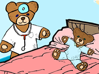 Petit ours est bien malade