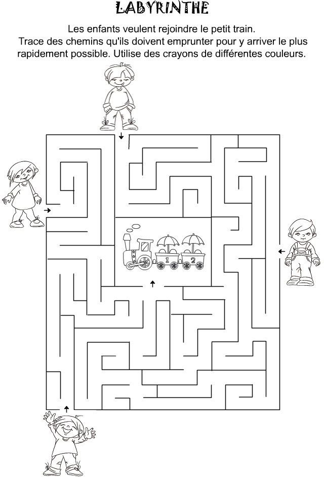 Jeu à Imprimer Labyrinthe Pour Enfants De Maternelle Tipirate 