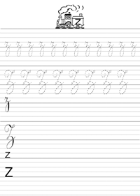 Ecrire la lettre Z en majuscule et minuscule