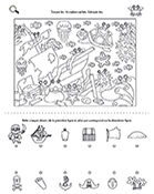 Cherche et trouve, jeu d'observation à imprimer