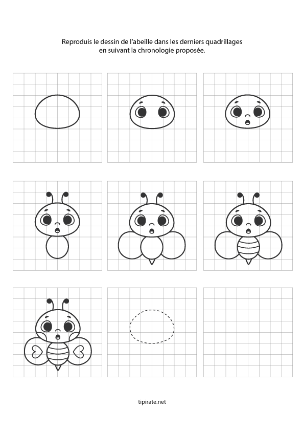 Une abeille Apprendre à dessiner une abeille