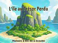 Histoire pour enfants à lire ou à écouter : l'île au trésor perdu, 5 ans et plus