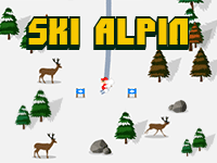 Ski alpin, jeu amusant en ligne