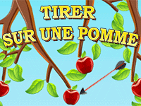 tirer sur les pommes, jeu de tir à l'arc en ligne