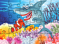 Puzzle en ligne, 24 pièces, les animaux marins