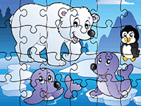 Puzzles en ligne, 24 pièces, les animaux